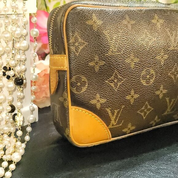 LOUIS VUITTON Marly Dragonne GM Clutch Bag w/ Dust bag Authentic - Picture 6 of 17